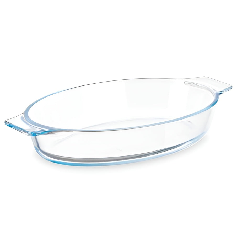 Glass oval dish