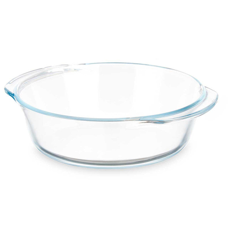 Borosilicate Round Tray with Handles 800 ml