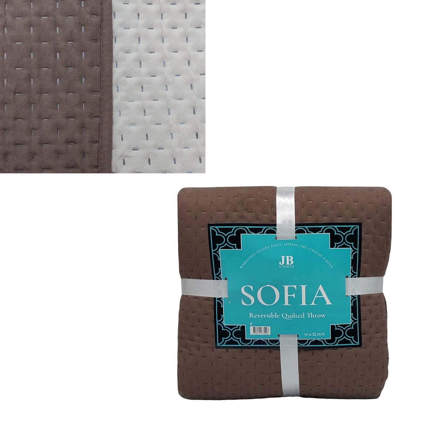 Reversible Quilted Throw Sofia