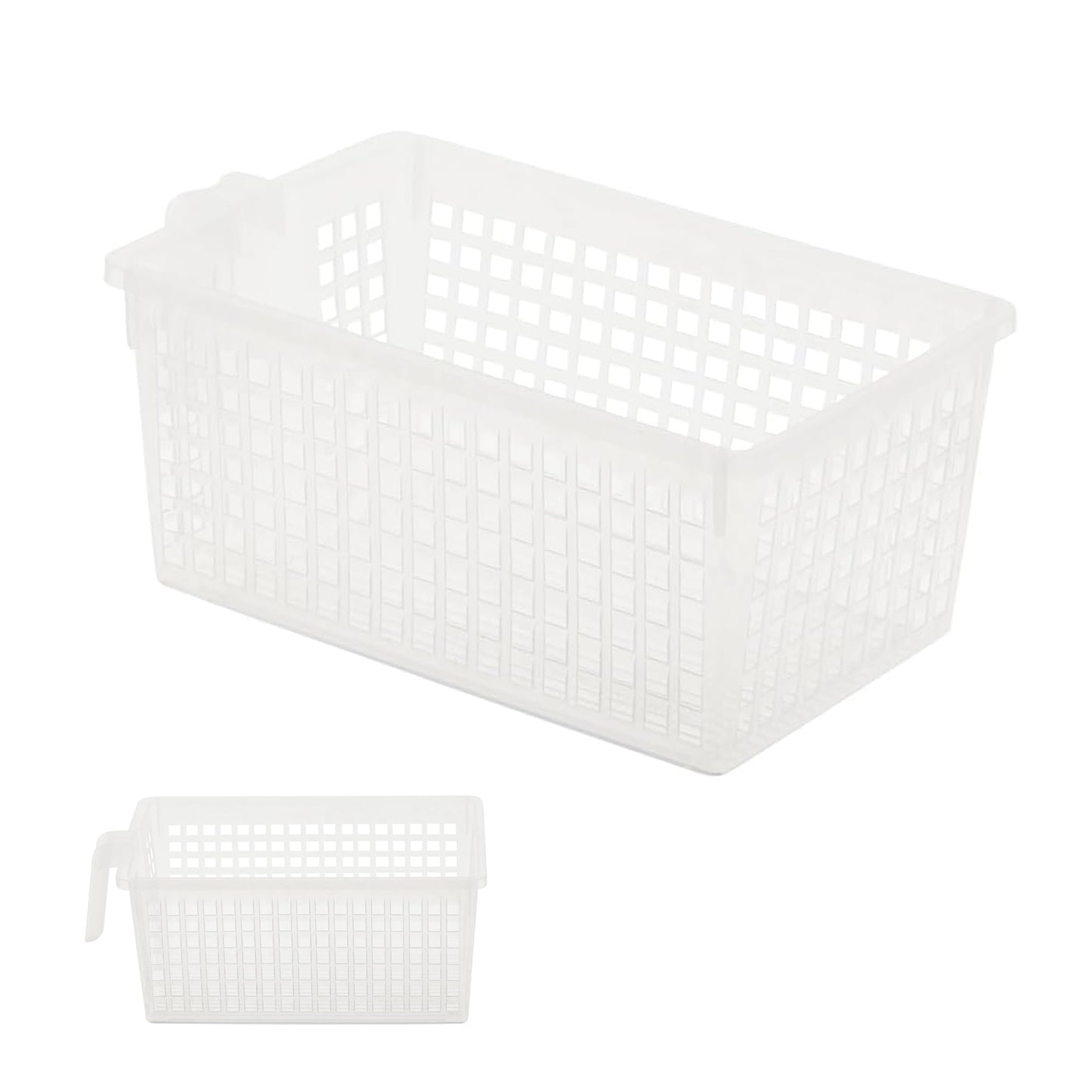 Home Basics Clear Storage Basket w/ handle