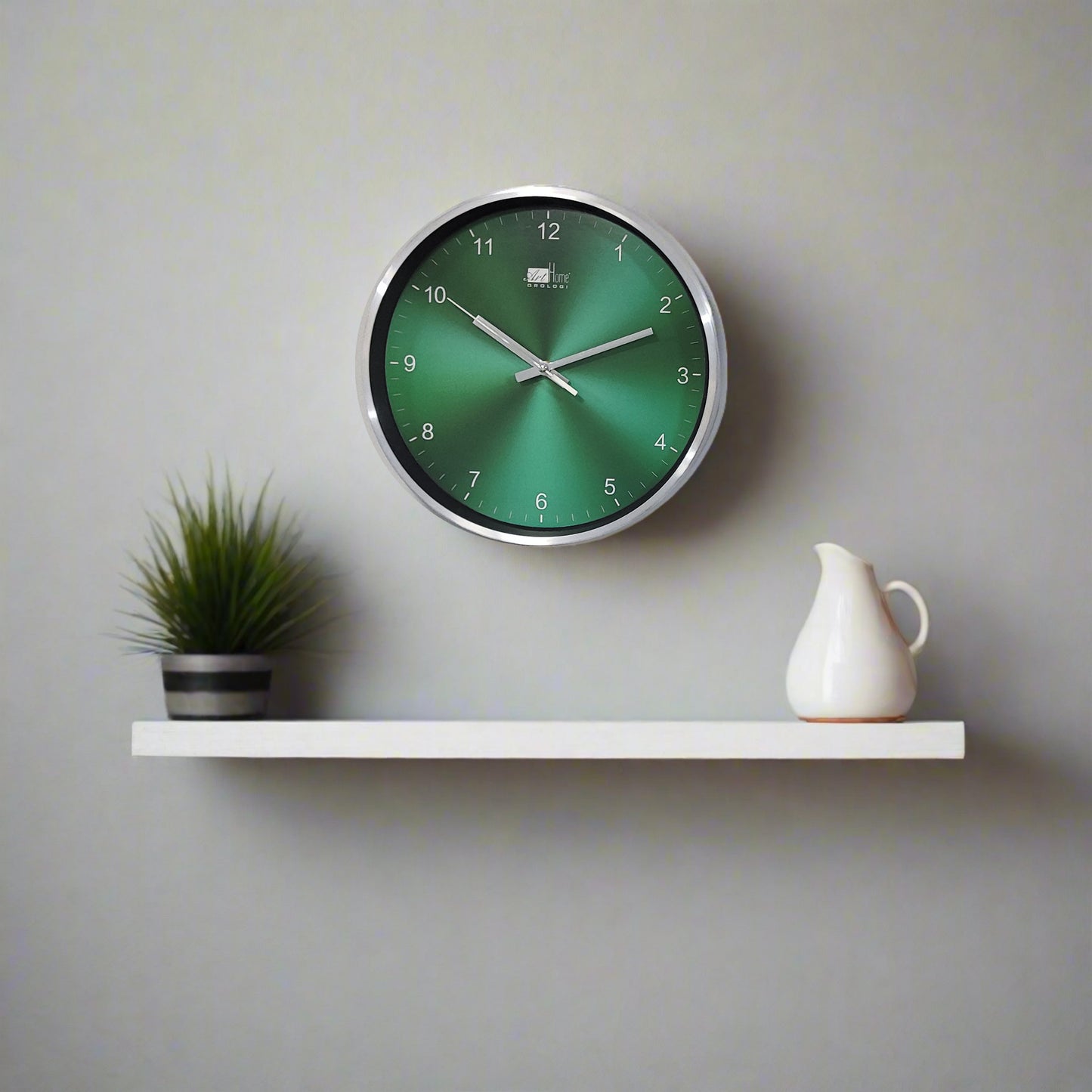 Aluminium Wall Clock 30.5Cm