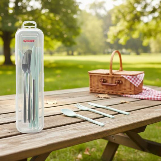 3 Piece Cutlery Set With Case