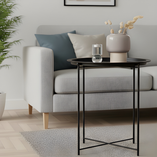 Multi Purpose Metal Round Folding Table