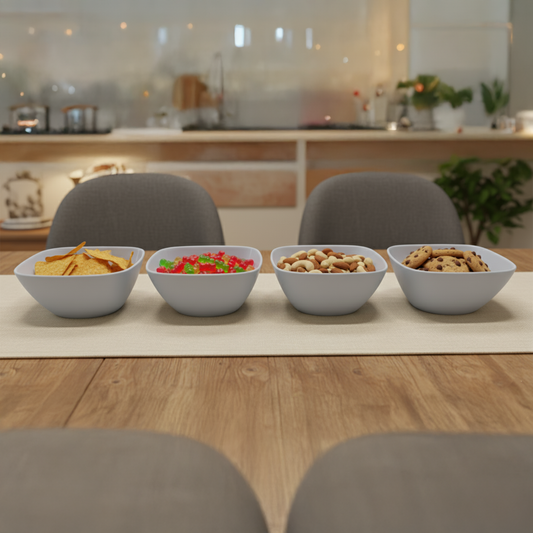 4 Plastic bowls