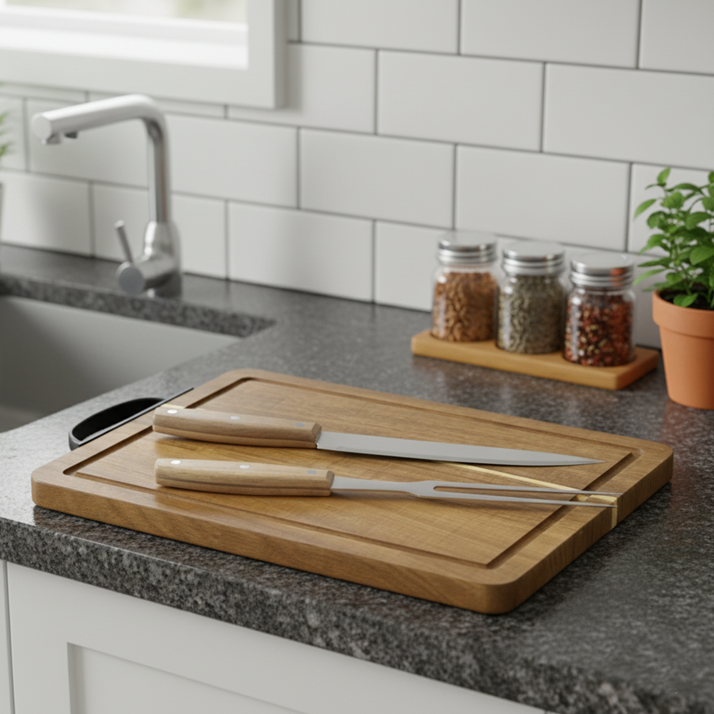 Meat cutting board set