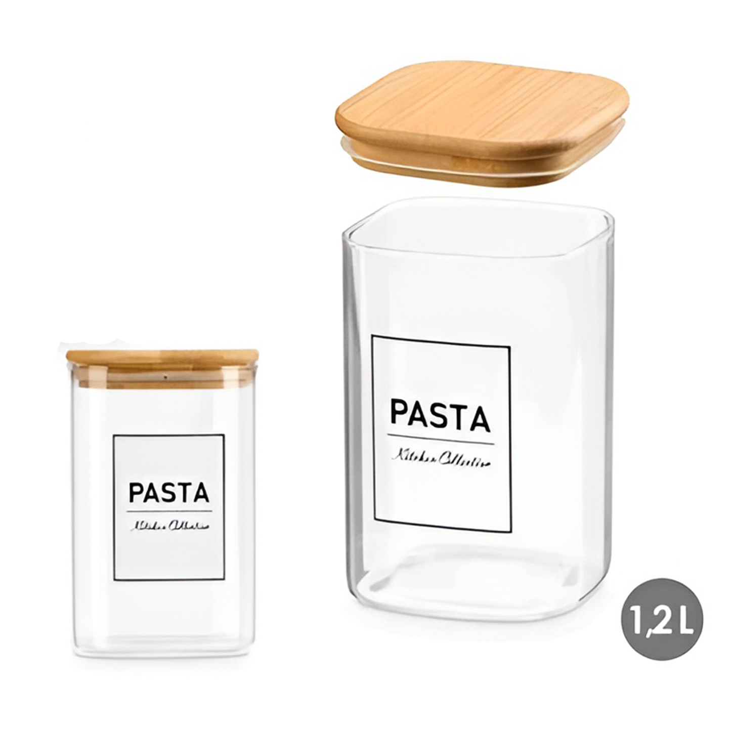 Borosilicate Square Glass Jar