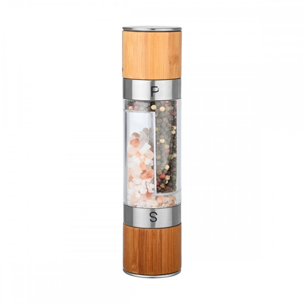Salt/Pepper Mill Bamboo Double