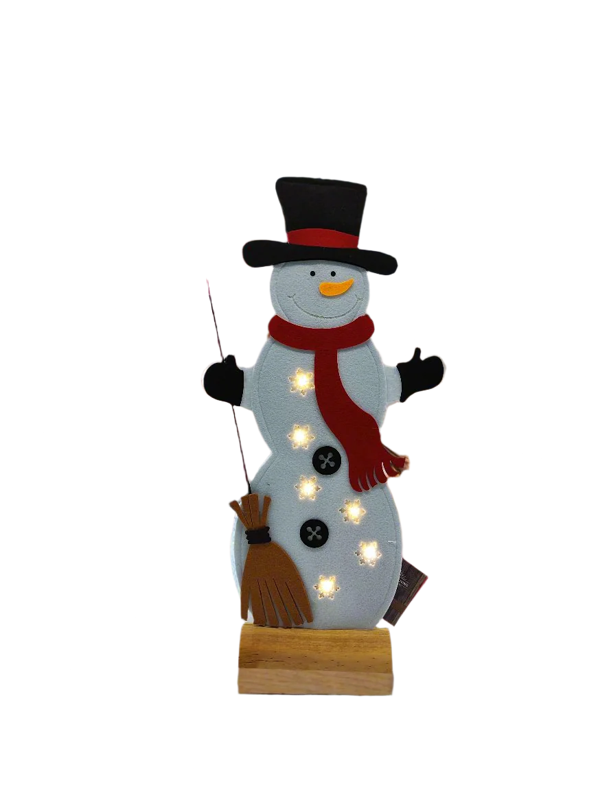 Felt Snowmen with LED