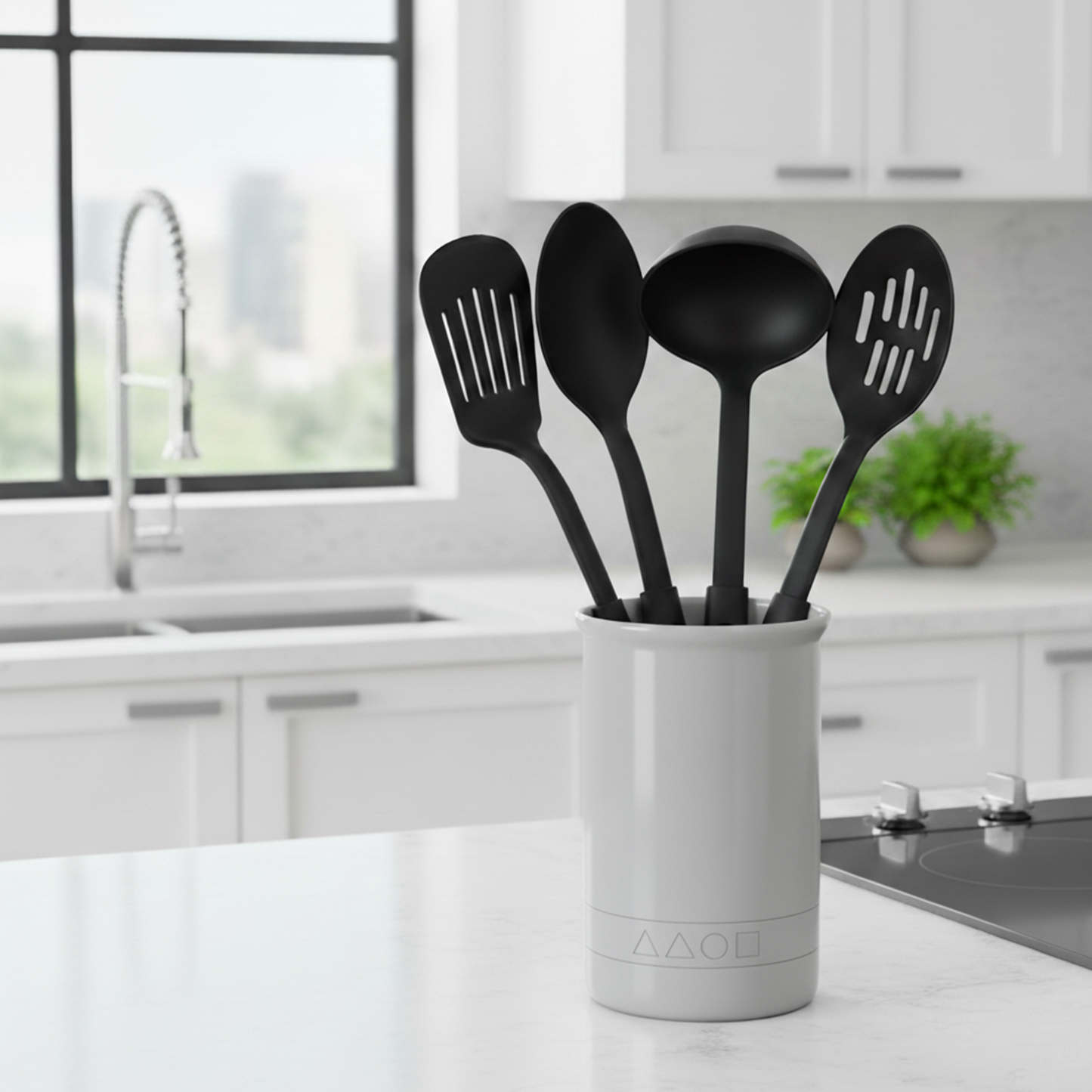 Set of 4 Nylon Kitchen Utensils