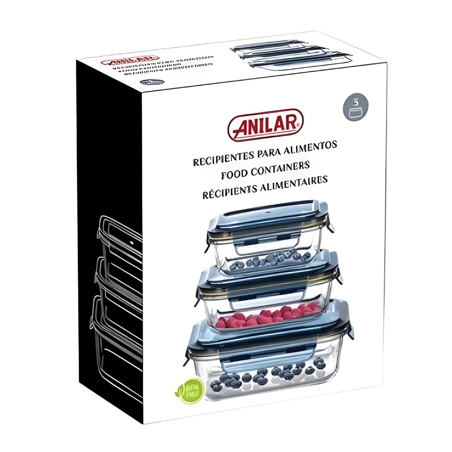 Food Storage Container Set of 3