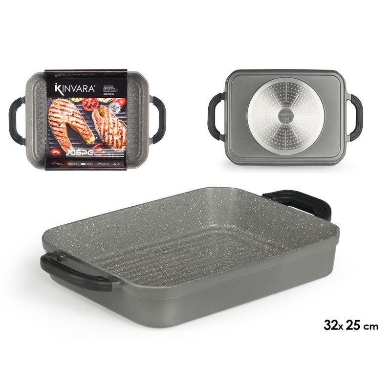 Aluminum Induction Grill Pan