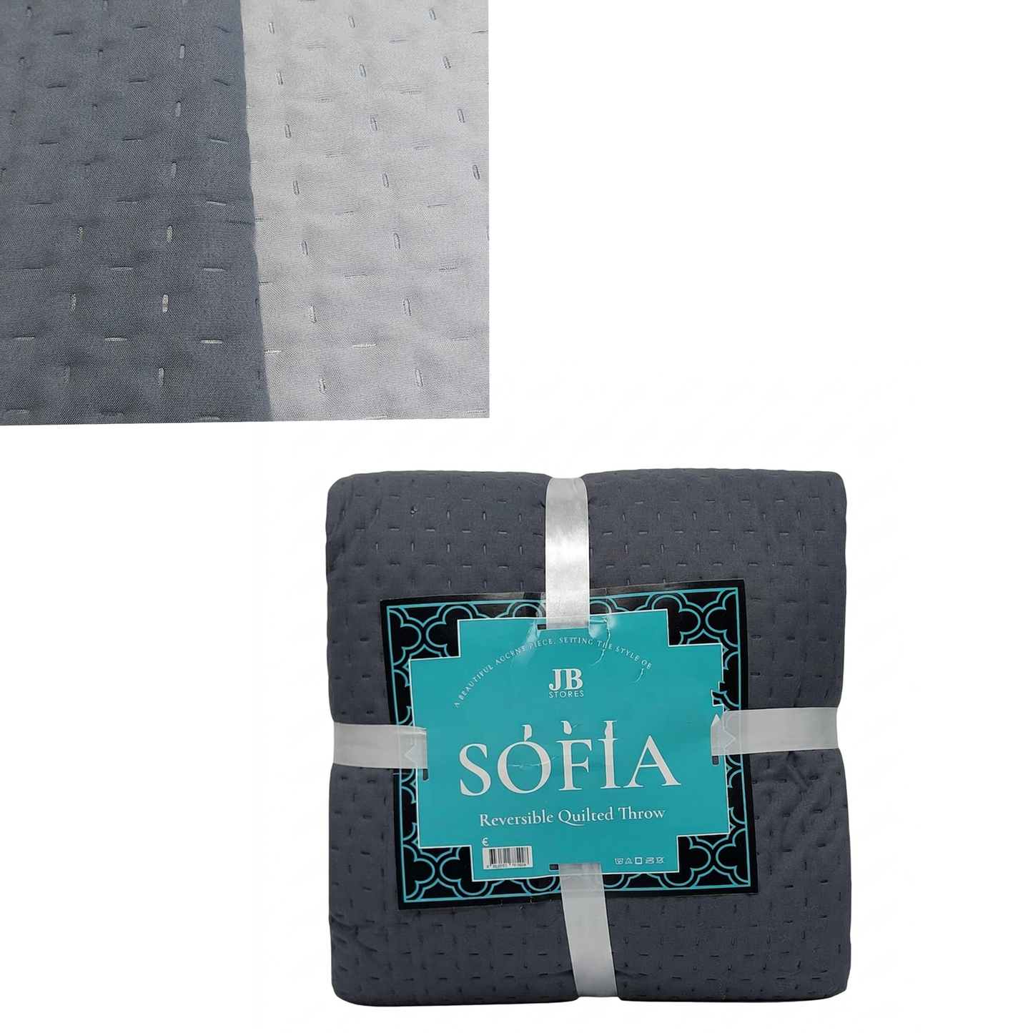 Reversible Quilted Throw Sofia