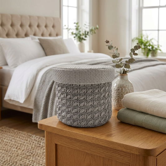 round laundry basket