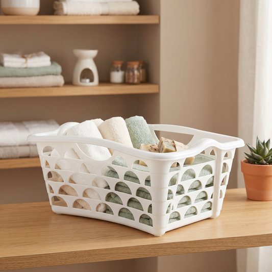 Laundry Basket – Plastic Rectangle (40 L)