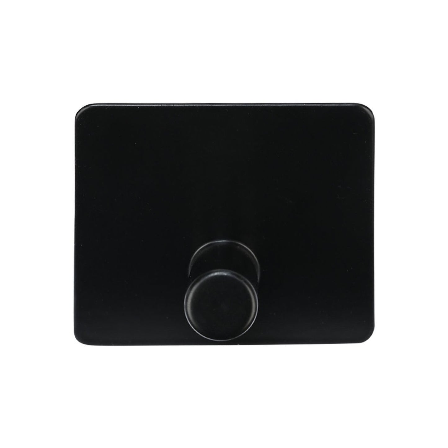 Wall-Mounted Single Metal Coat Rack – Black (1 Hook)