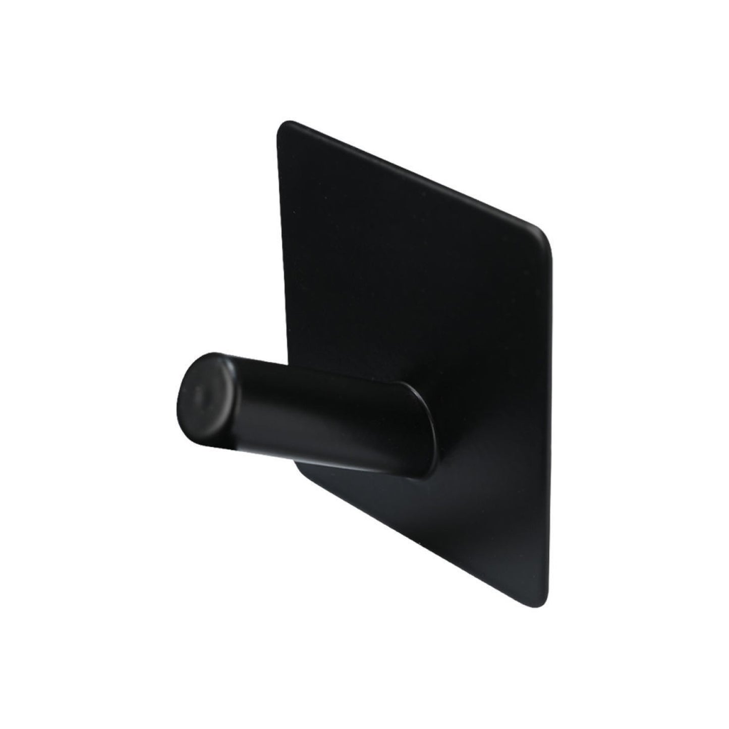 Wall-Mounted Single Metal Coat Rack – Black (1 Hook)