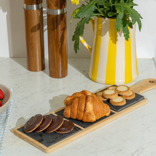 Serving plate slatted 3-tier