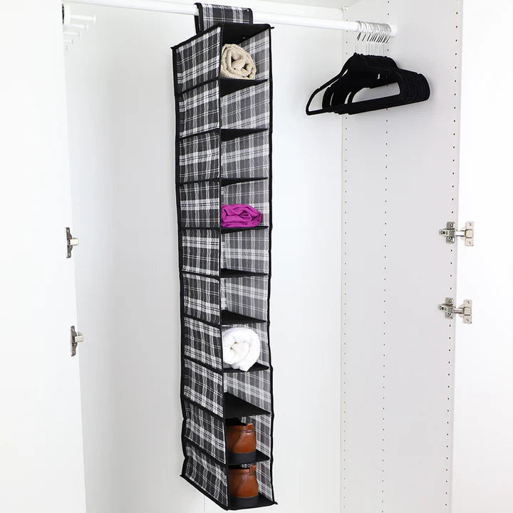 10 Shelf Non-Woven Hanging Shelf Organizer