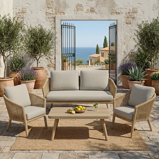 Sofa Set with 2 Armchairs