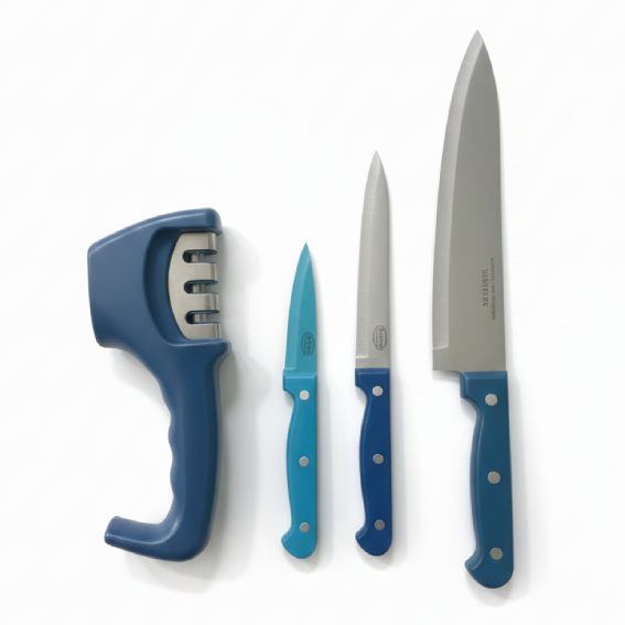 Knives Set with Sharpener