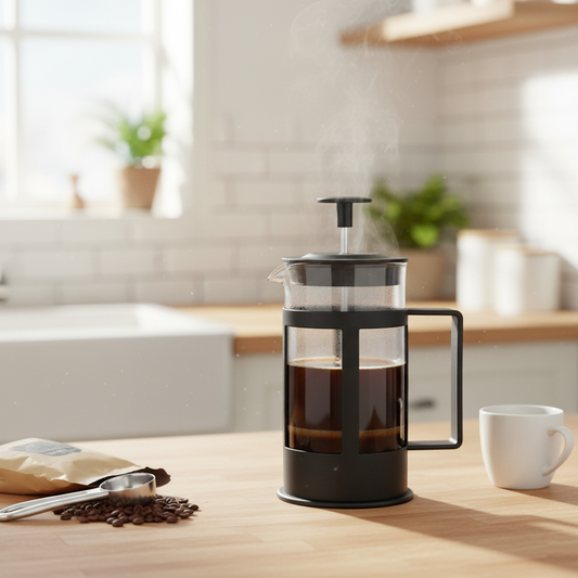 French Press Coffee maker Glass W/Piston
