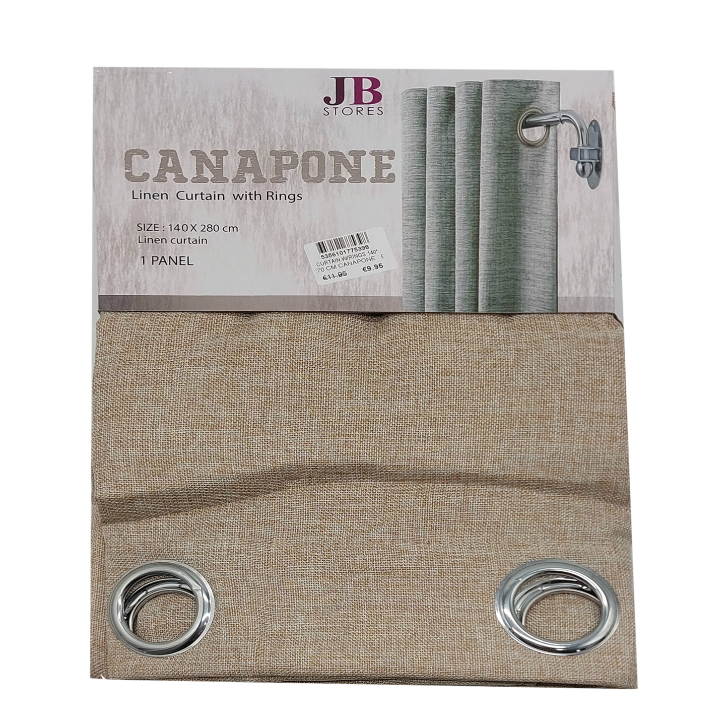 Canapone Linen Curtain*1pc 140x280cm