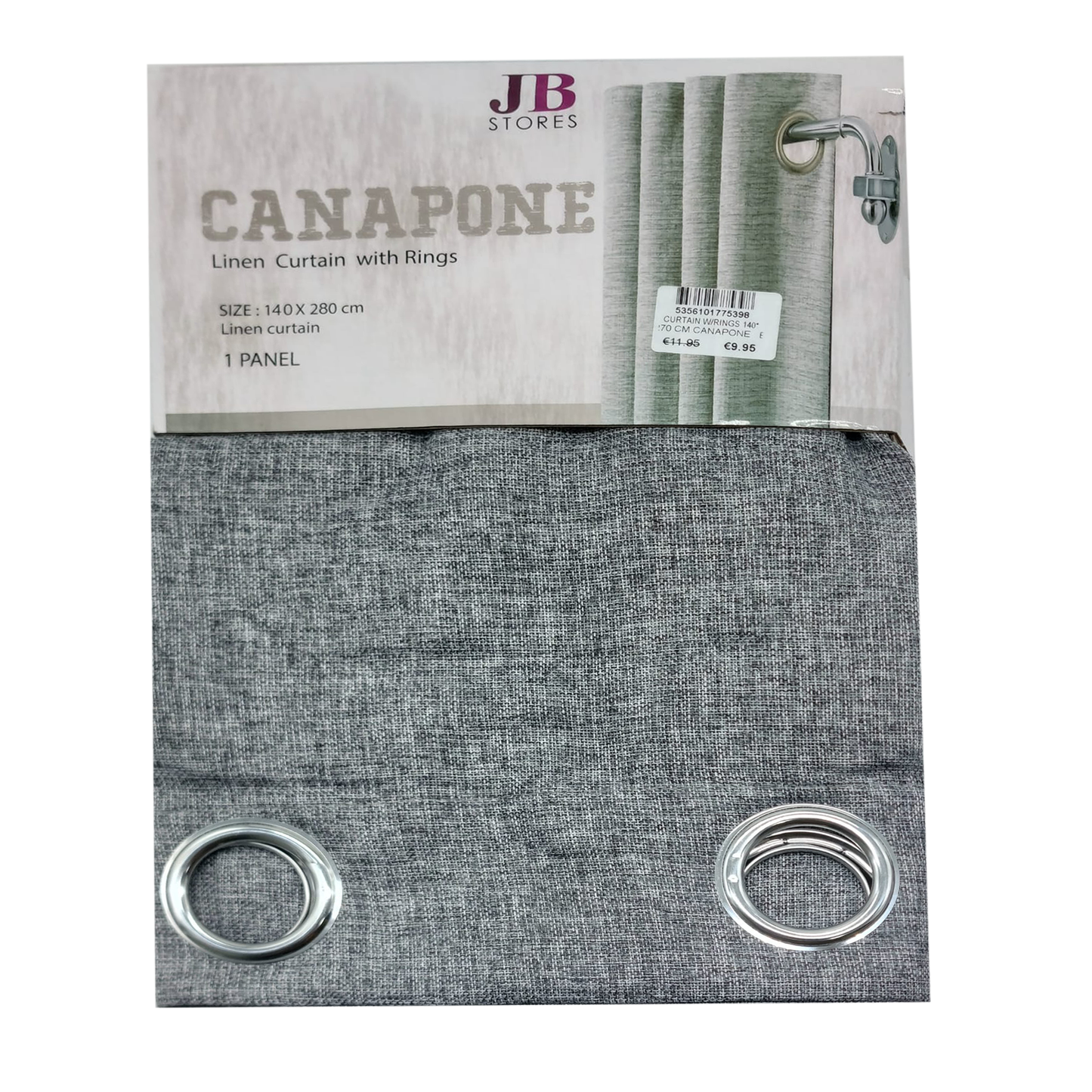 Canapone Linen Curtain*1pc 140x280cm