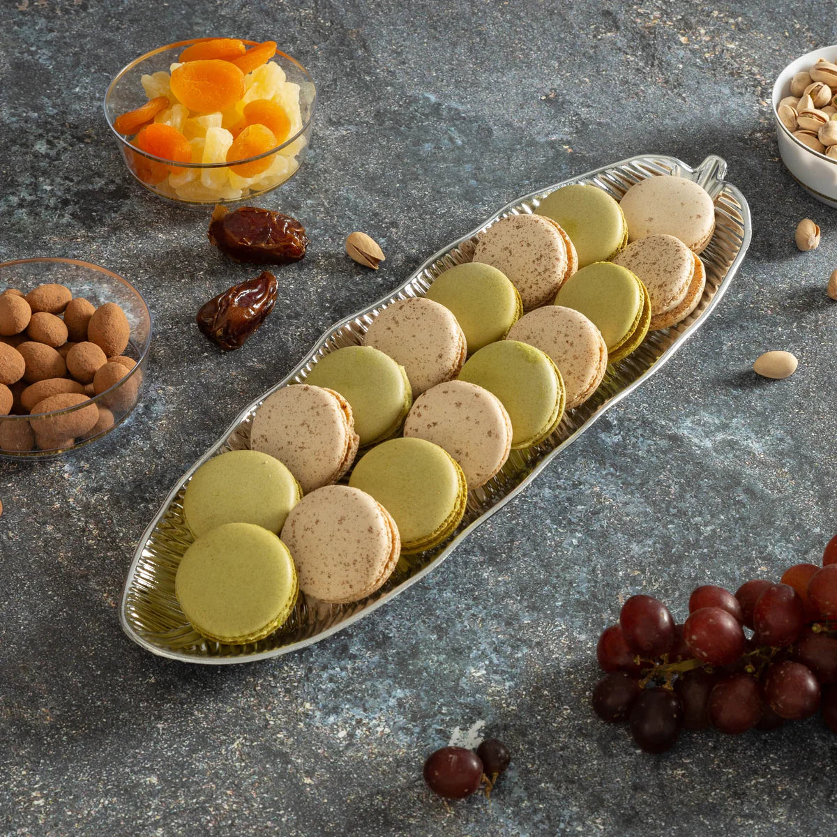 Narrow Leaf Serving Tray Platter