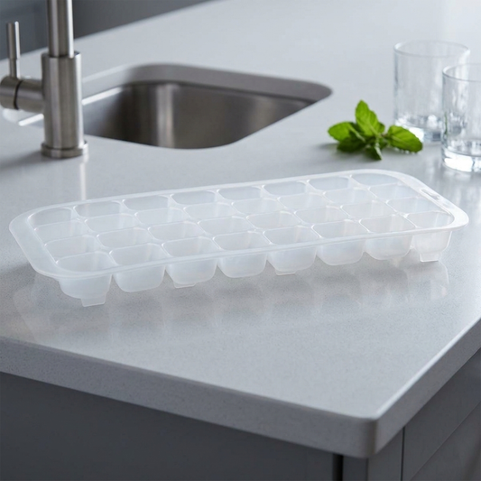 Trans-White Ice Cube Tray – 32 Ice Cubes