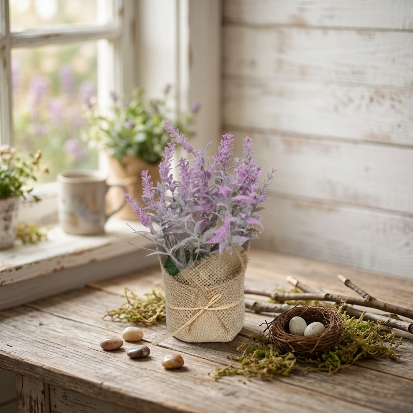 Lavender Sack Pot - 20cm