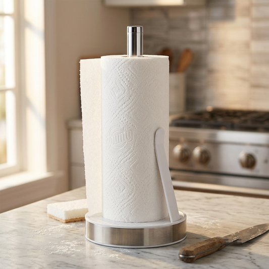 Paper Towel Holder Dispenser – White