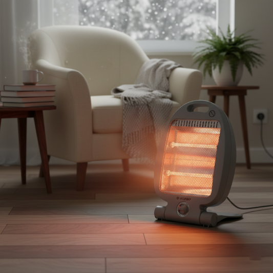 Electric Quartz Heater - Grey