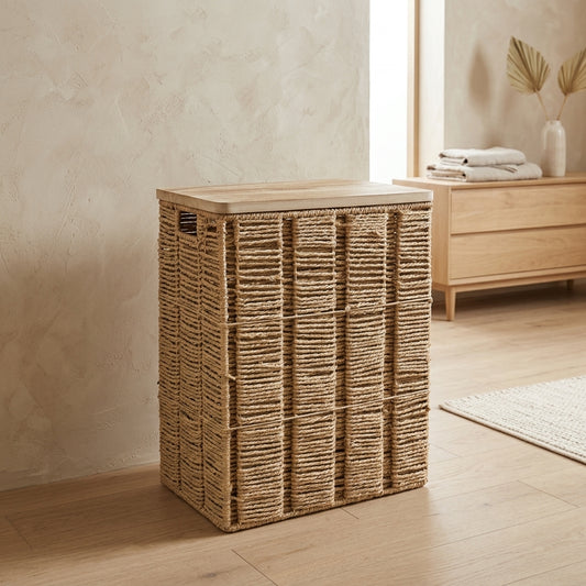 Rectangular Storage Basket with Lid