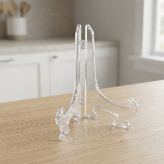 Transparent Display Stands 22.5 cm - Set of 2