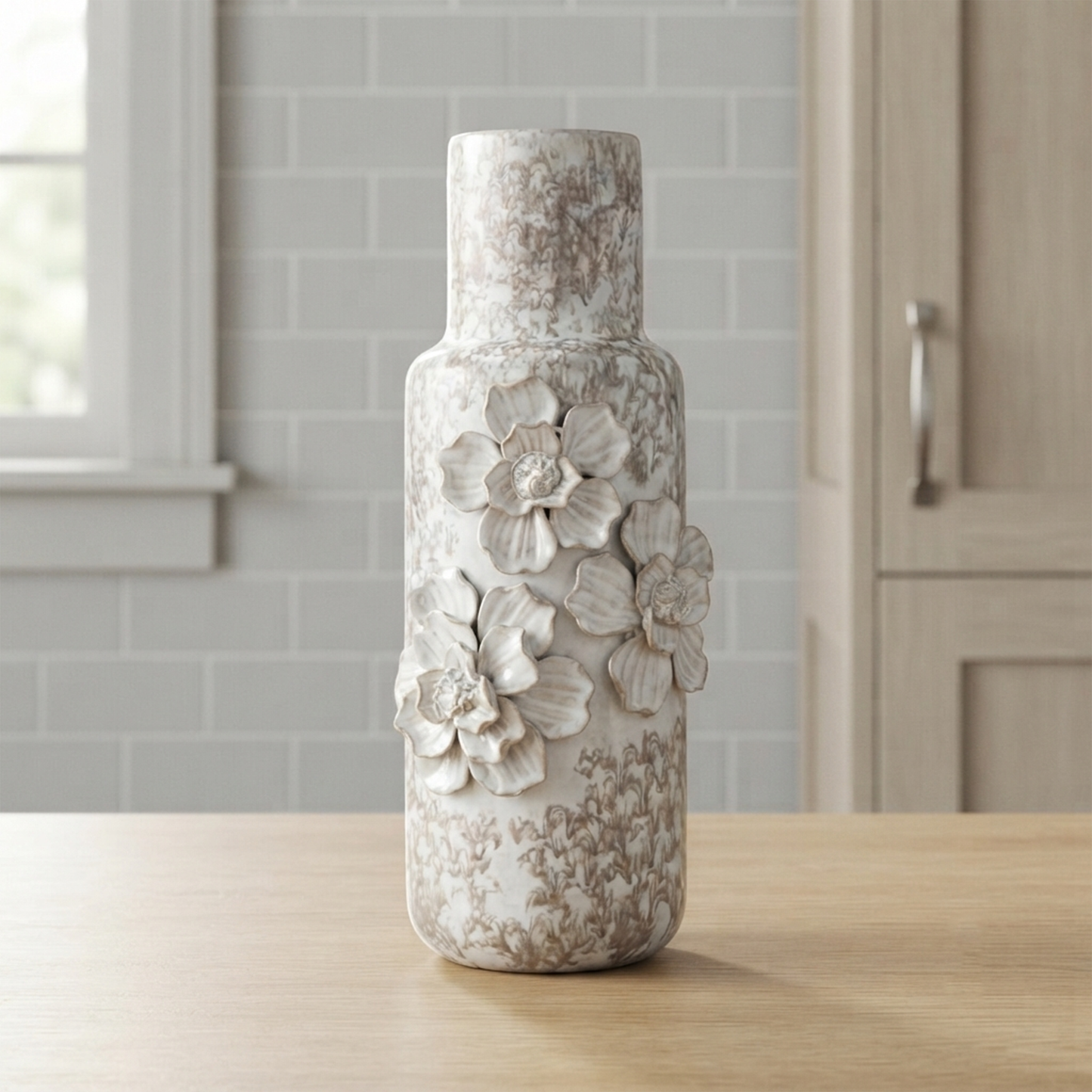 White Earthenware Vase