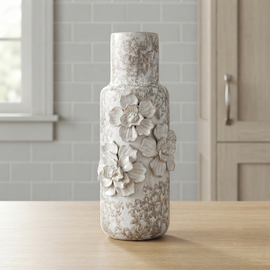 White Earthenware Vase