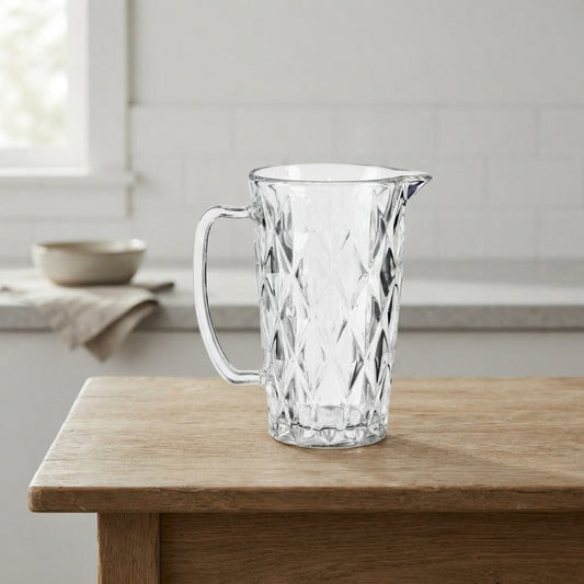 Glass Water Jug Crystalline Transparent 1L