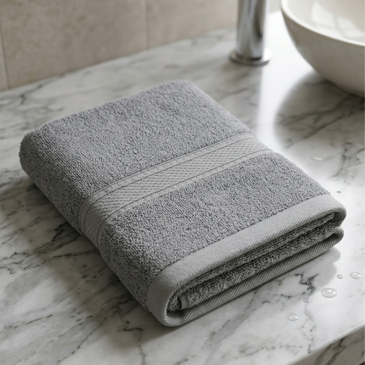 Faye Towel with Dobby Border