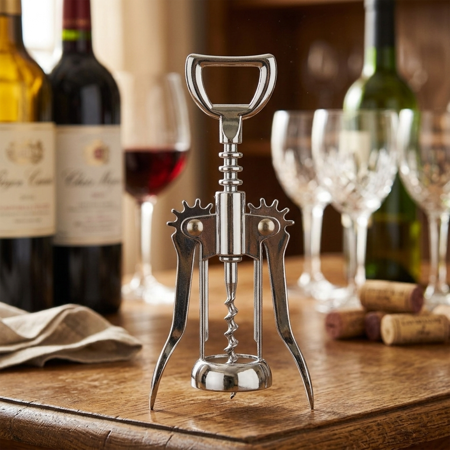 Heavy-Duty Zinc Alloy Corkscrew – 7 Inch