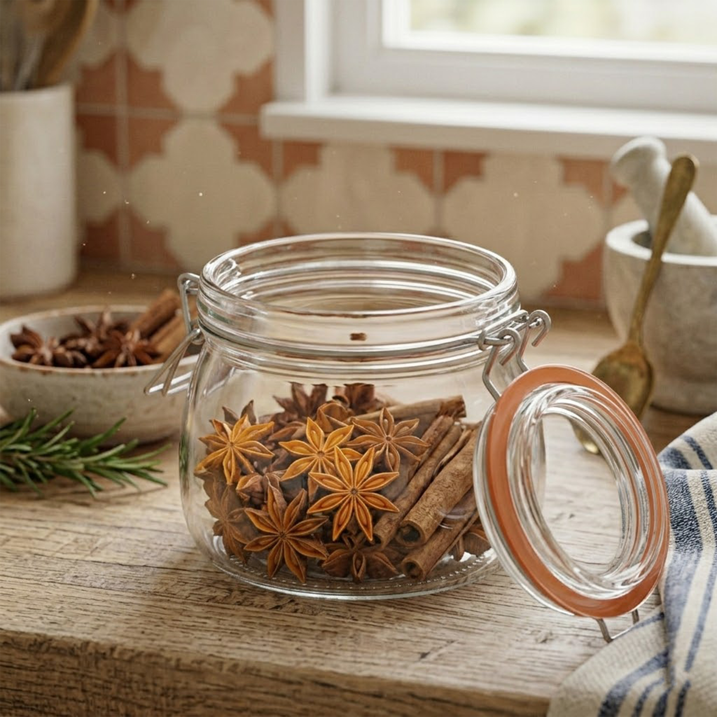 Class Air-Sealed Jar Glass - 500ML