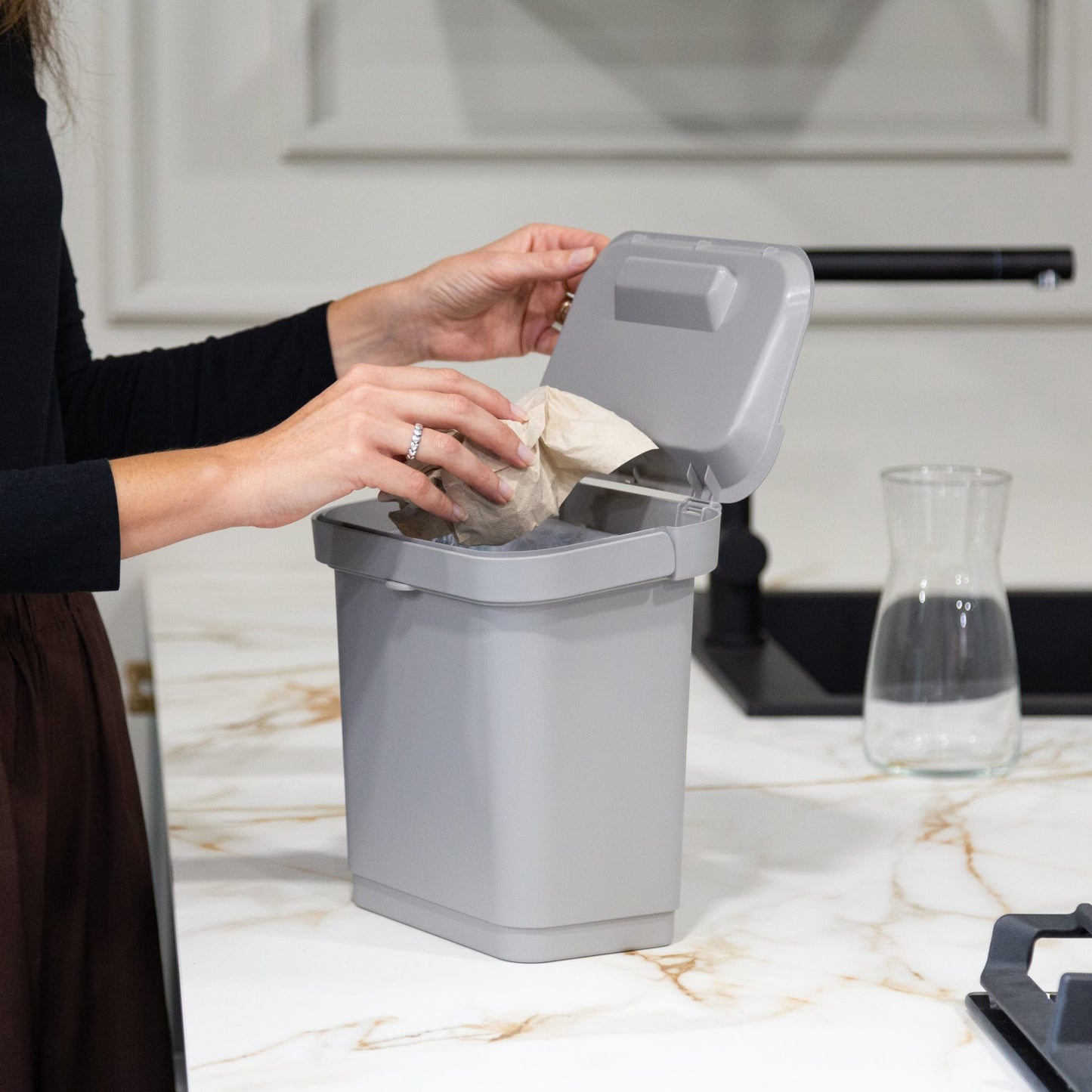 Food Waste Bin – Grey, 5L