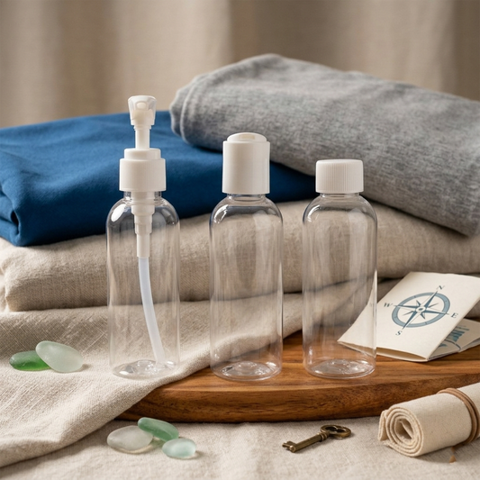 Plastic Travel Bottles – 80 ml (3 Pieces)