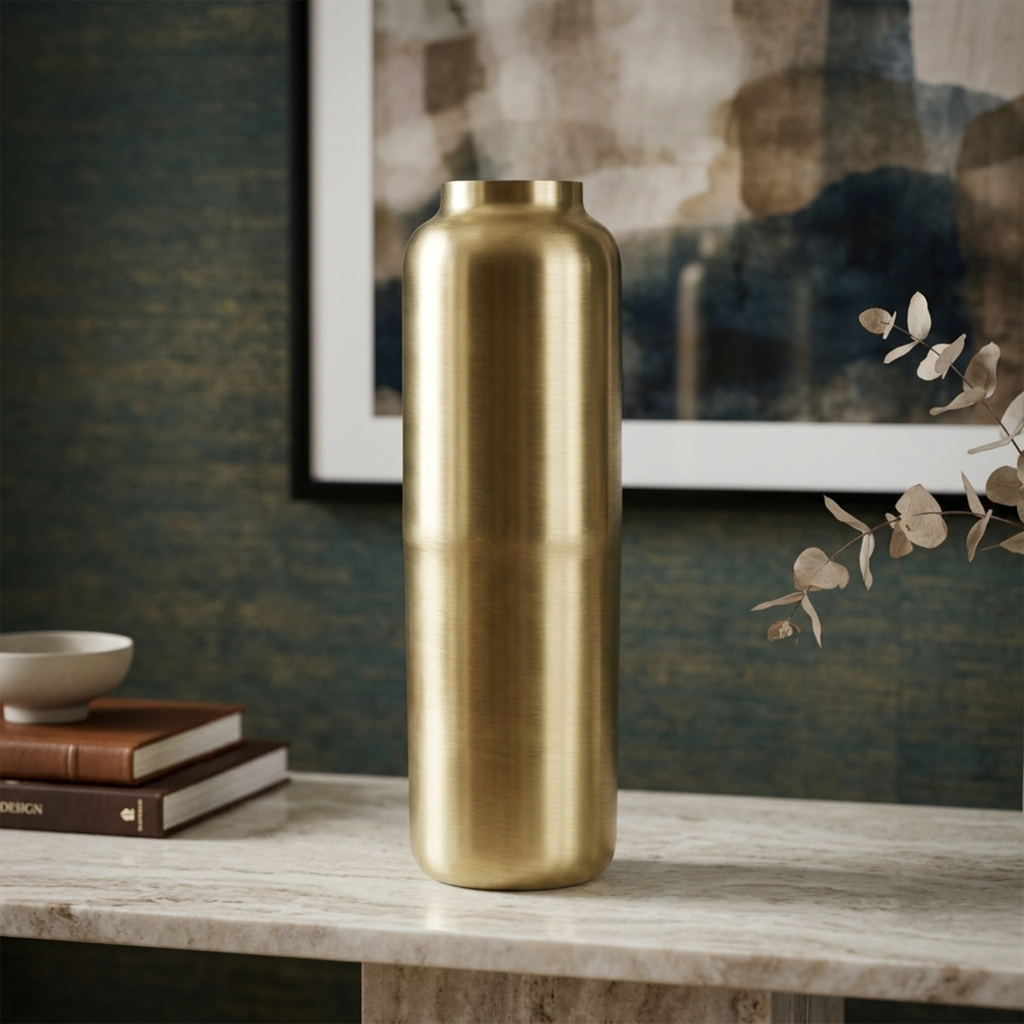 Vase Gold Glow – 26 × 9 × 9 cm