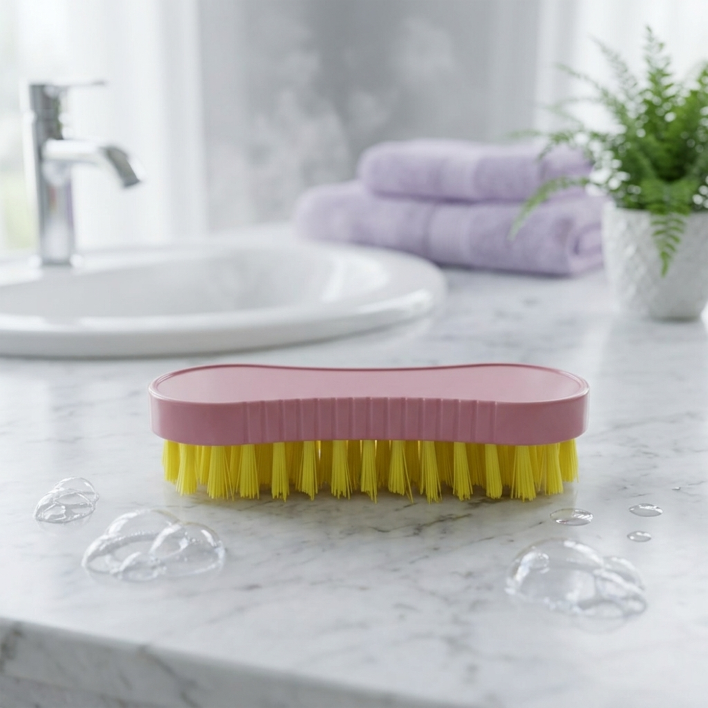 Laundry Brush – 15 cm (Plastic, Assorted Colors)