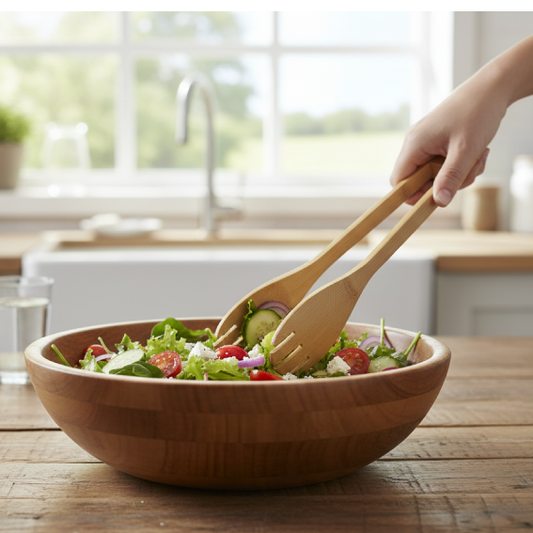 Bamboo Kitchen Tongs