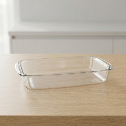 Glass baking dish