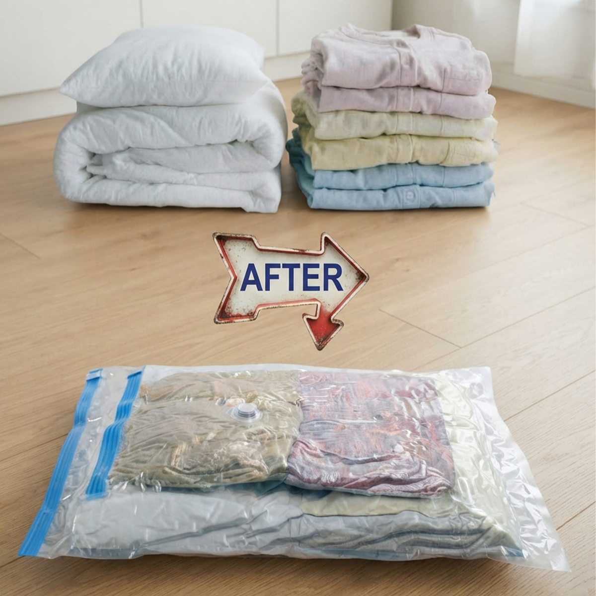 Vacuum Storage Bag Jumbo Set – 8 Pieces