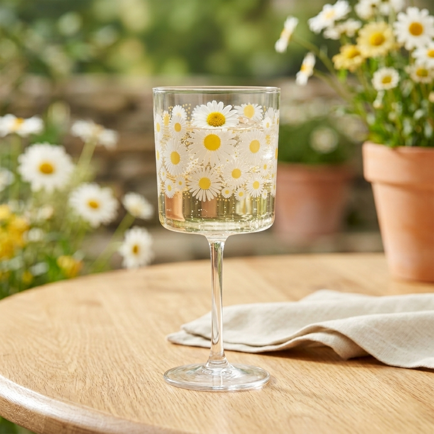 Plastic Daisies Cup – 400 ml