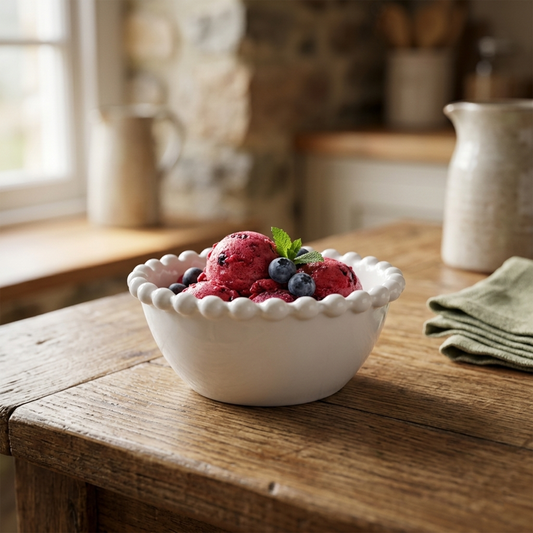 Round Ceramic Bowl – White