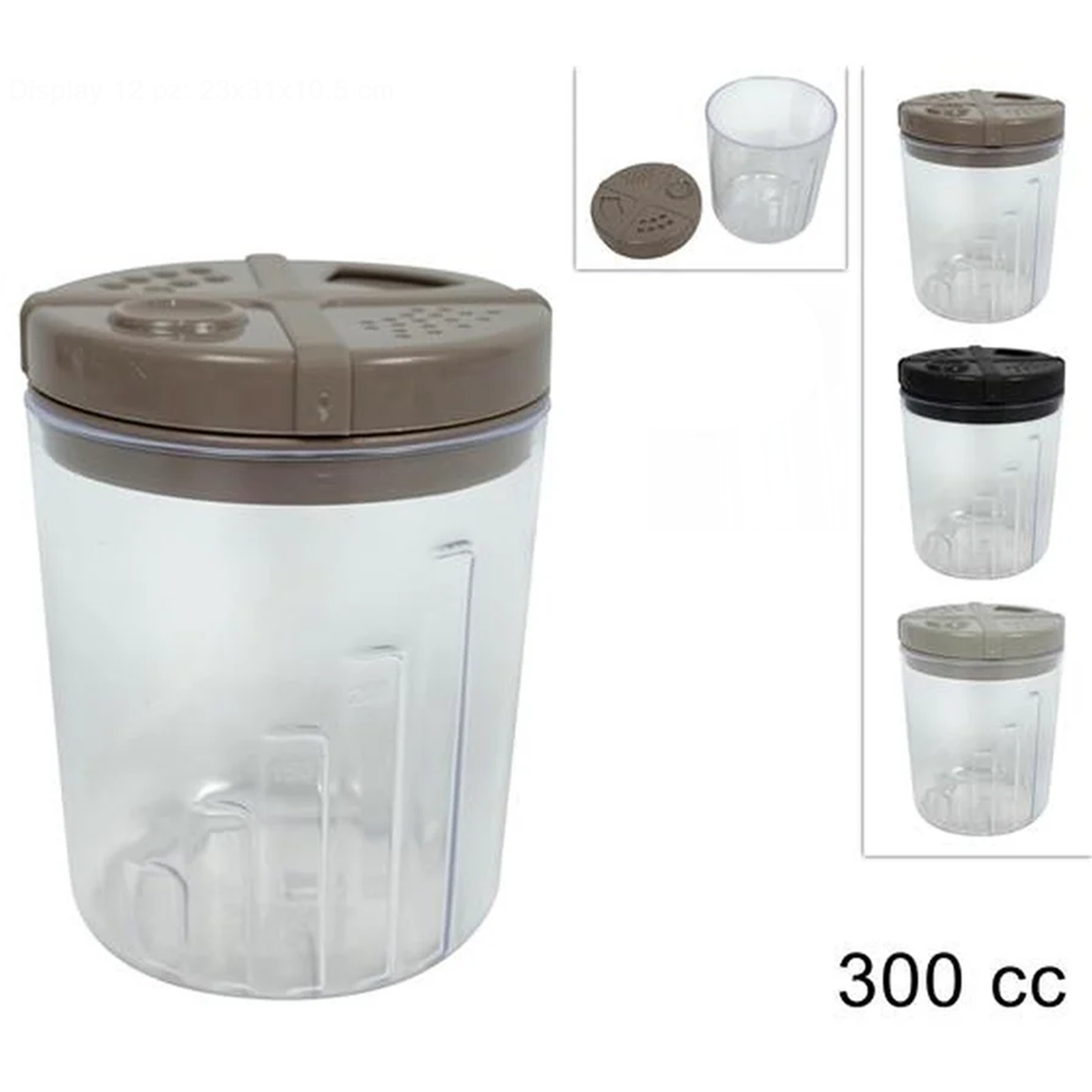 Jar with Dispenser 300 cc – Assorted Colors